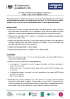 Stage 1 – Guidance Notes